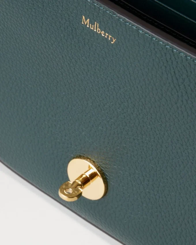 Small Darley-Tasche in Mulberry Green, kleine klassische Narbung Small Darley-Tasche in Mulberry Green, kleine klassische Narbung