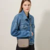 Small Darley-Tasche Kaschmir Taupe Kleine klassische Narbung