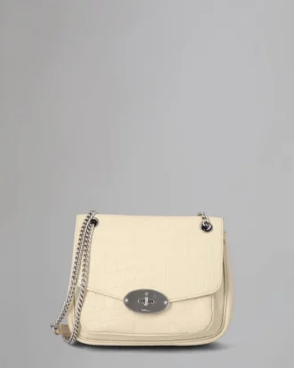 Small Darley-Umhängetasche Secondhand Chalk Soft Croc