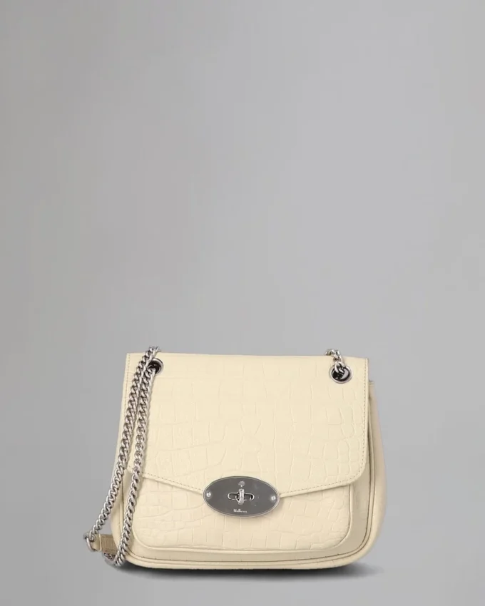 Small Darley-Umhängetasche Secondhand Chalk Soft Croc Small Darley-Umhängetasche Secondhand Chalk Soft Croc
