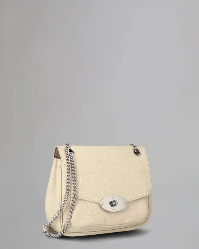 Small Darley-Umhängetasche Secondhand Chalk Soft Croc Small Darley-Umhängetasche Secondhand Chalk Soft Croc