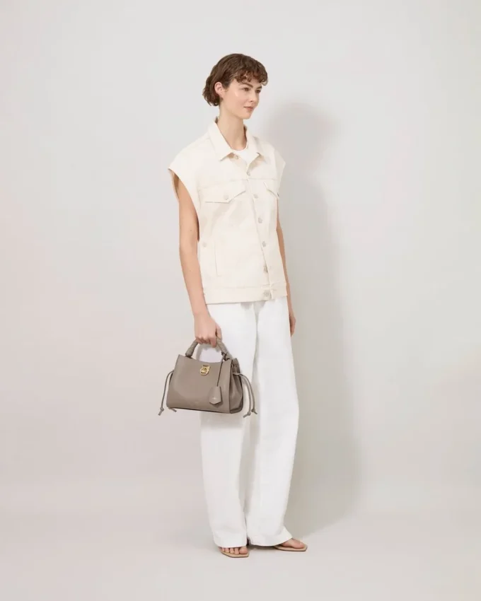 Small Iris Cashmere Taupe Heavy Grain Damen Small Iris Cashmere Taupe Heavy Grain Damen