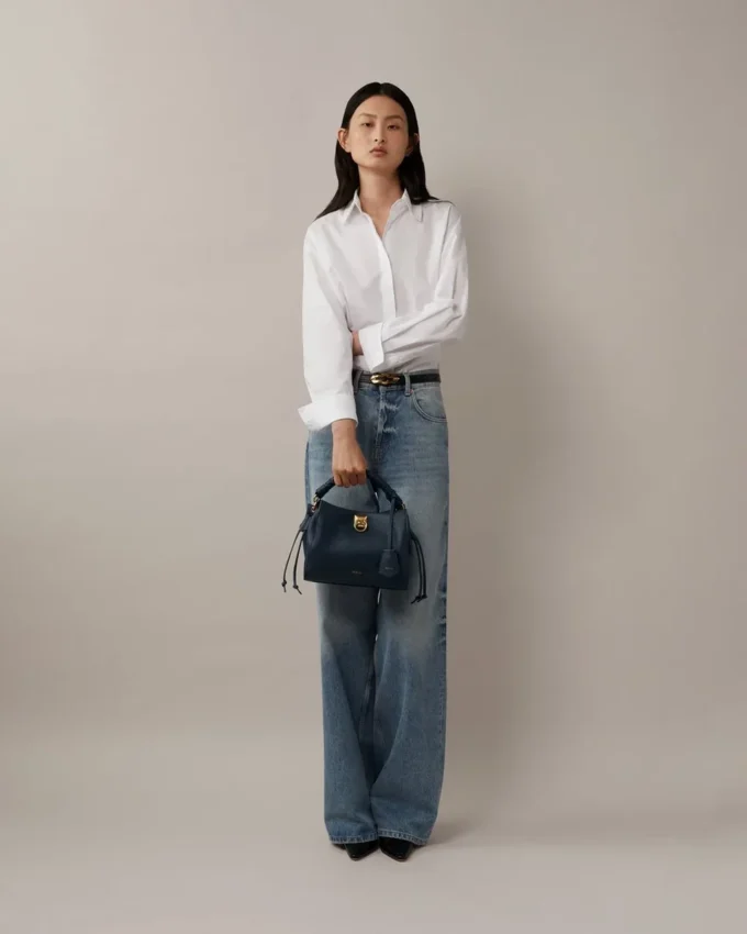Small Iris Night Sky Heavy Grain & Silky Calf Damen Small Iris Night Sky Heavy Grain & Silky Calf Damen
