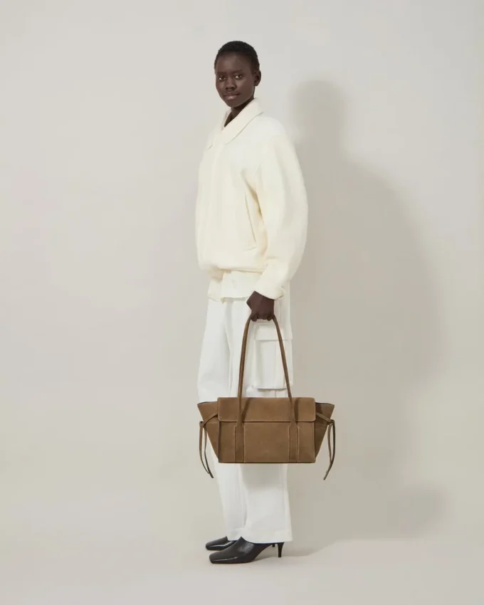 Small Soft Bayswater Salcombe Sand Suede Bayswater