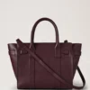 Small Zipped Bayswater in Black Cherry, Small Classic Grain Small Zipped Bayswater in Black Cherry, Small Classic Grain