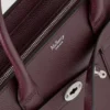 Small Zipped Bayswater in Black Cherry, Small Classic Grain Small Zipped Bayswater in Black Cherry, Small Classic Grain