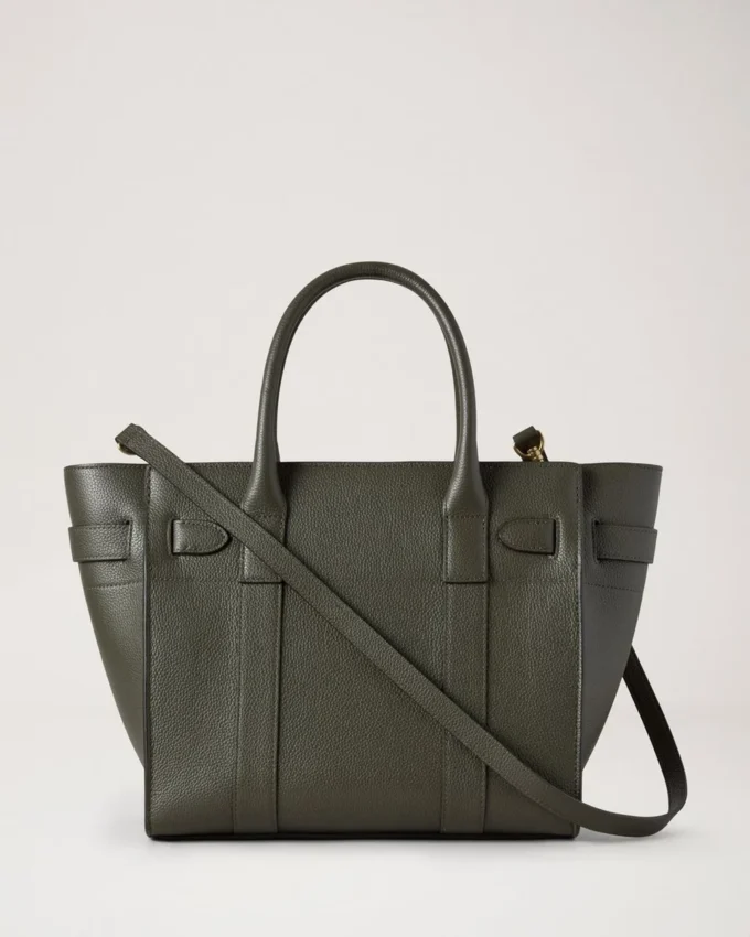 Small Zipped Bayswater in Juniper Green, kleine klassische Narbung Small Zipped Bayswater in Juniper Green, kleine klassische Narbung