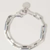 Softie-Armband Silber Versilbertes Messing Damen Softie-Armband Silber Versilbertes Messing Damen