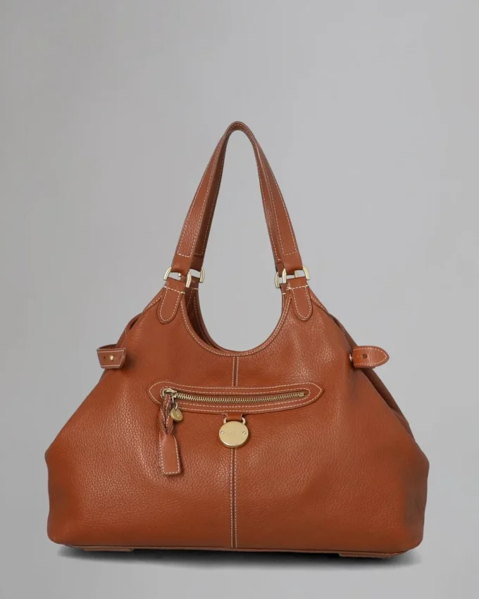 Somerset Tote – Secondhand-Tasche aus Eichen-Pebble-Leder – Secondhand-Taschen