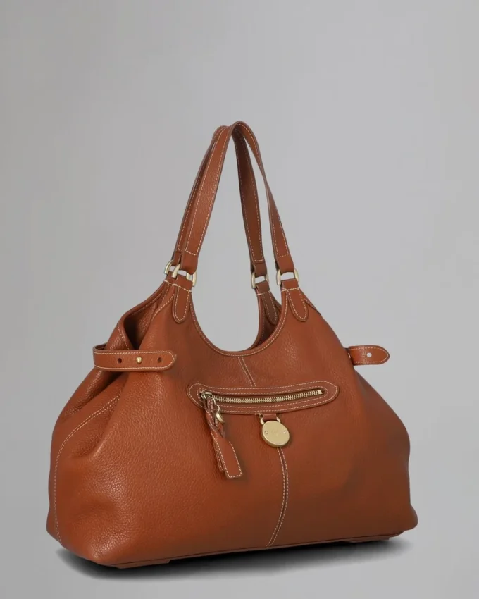 Somerset Tote – Secondhand-Tasche aus Eichen-Pebble-Leder – Secondhand-Taschen