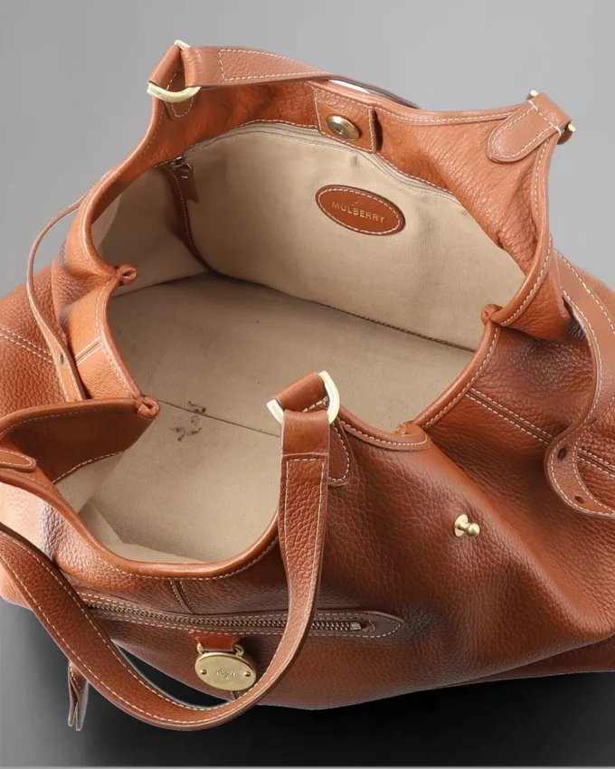 Somerset Tote – Secondhand-Tasche aus Eichen-Pebble-Leder – Secondhand-Taschen