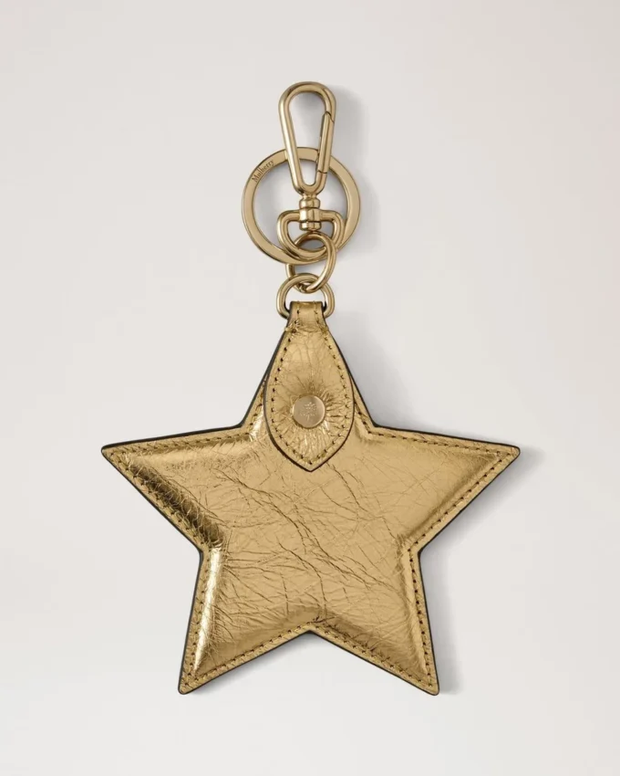 Stern-Schlüsselanhänger, mehrfarbig, Materialmix, Damen