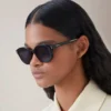 Taylor Sonnenbrille Schwarz Bio-Acetat & Metall Damen