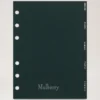 Terminkalender-Kontakt-Trennblätter aus Mulberry Green-Papier Terminkalender-Kontakt-Trennblätter aus Mulberry Green-Papier