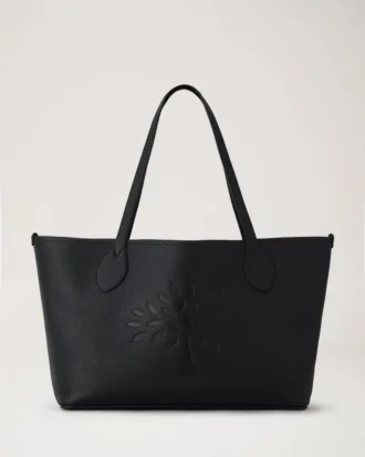 Tree Tote Black Heavy Grain Damen