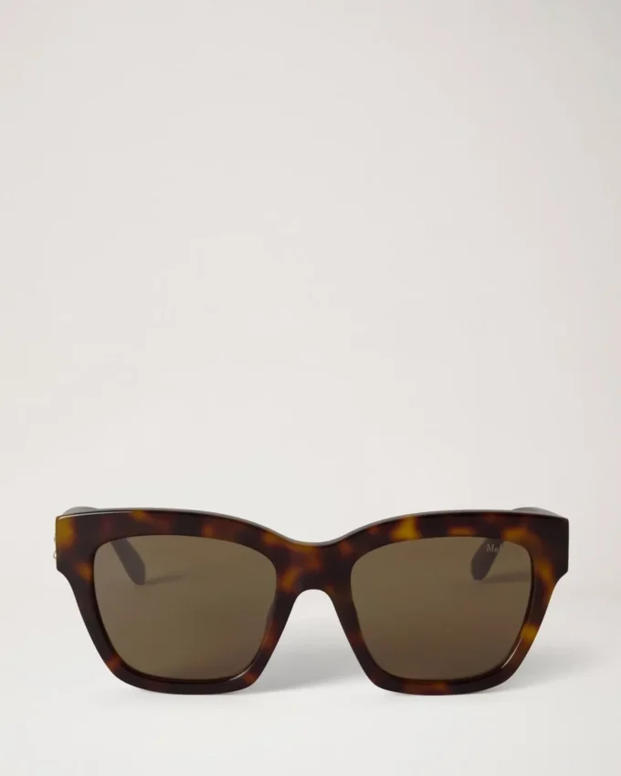 Vera Sonnenbrille aus Bio-Acetat in Schildpatt und Schwarzkirsche