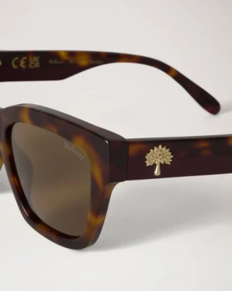 Vera Sonnenbrille aus Bio-Acetat in Schildpatt und Schwarzkirsche Vera Sonnenbrille aus Bio-Acetat in Schildpatt und Schwarzkirsche