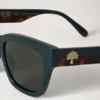 Vera Sonnenbrille in Mulberry Green & Schildpatt-Bio-Acetat