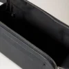 Waschbeutel mit Doppelreißverschluss, schwarz, Heavy Grain, Herren Waschbeutel mit Doppelreißverschluss, schwarz, Heavy Grain, Herren
