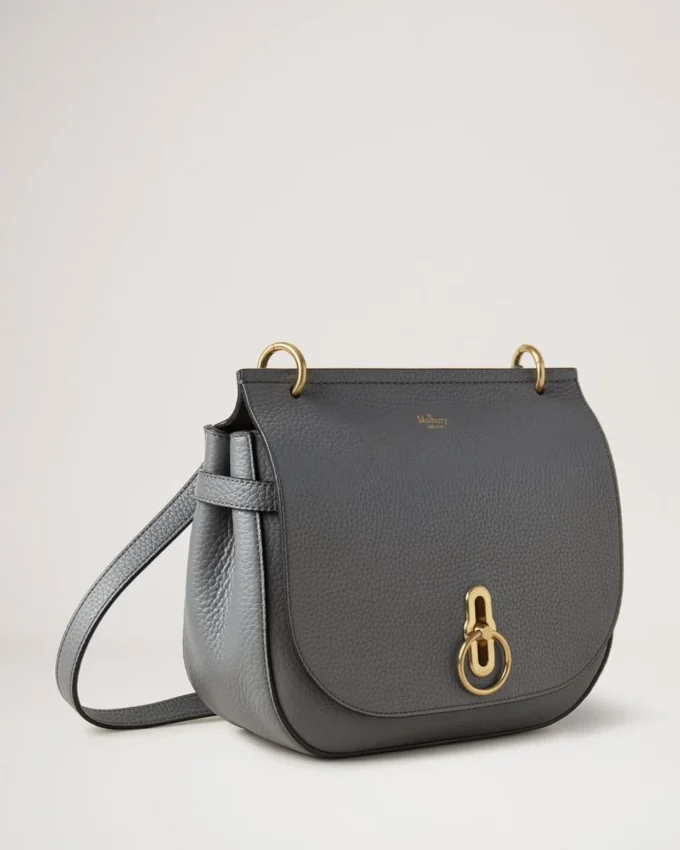 Weiche Amberley-Tasche in Anthrazit, Heavy Grain, Sustainable Icons