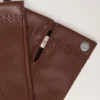 Weiche Nappa-Handschuhe für Herren Braune, glatte Nappa-Schals & Mützen Weiche Nappa-Handschuhe für Herren Braune, glatte Nappa-Schals & Mützen