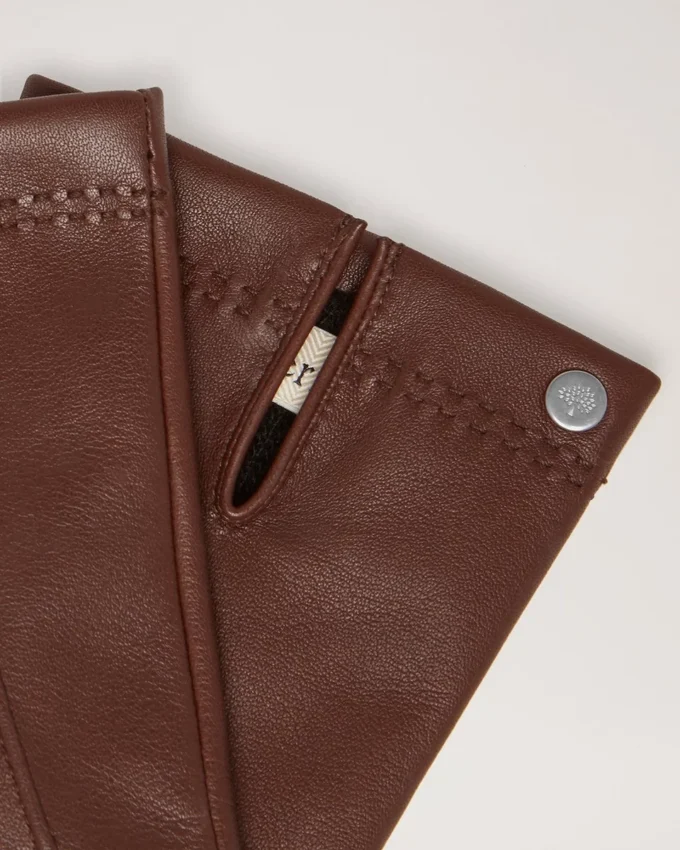 Weiche Nappa-Handschuhe für Herren Braune, glatte Nappa-Schals & Mützen Weiche Nappa-Handschuhe für Herren Braune, glatte Nappa-Schals & Mützen