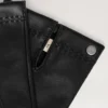 Weiche Nappalederhandschuhe für Herren Schwarzes glattes Nappaleder Schals & Mützen Weiche Nappalederhandschuhe für Herren Schwarzes glattes Nappaleder Schals & Mützen