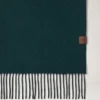 Wendbarer zweifarbiger Kaschmirschal in Mulberry Green und Schwarz Wendbarer zweifarbiger Kaschmirschal in Mulberry Green und Schwarz