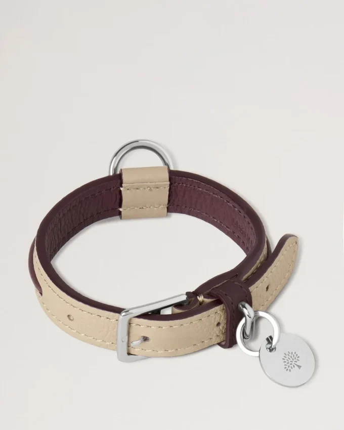XS Lederhalsband Dune & Oxblood Small Classic Grain XS Lederhalsband Dune & Oxblood Small Classic Grain