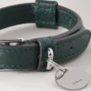 Xs Lederhalsband Mulberry Green Small Classic Grain Xs Lederhalsband Mulberry Green Small Classic Grain
