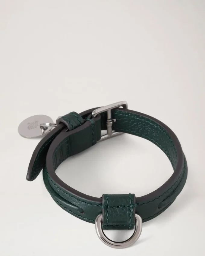 Xs Lederhalsband Mulberry Green Small Classic Grain Xs Lederhalsband Mulberry Green Small Classic Grain